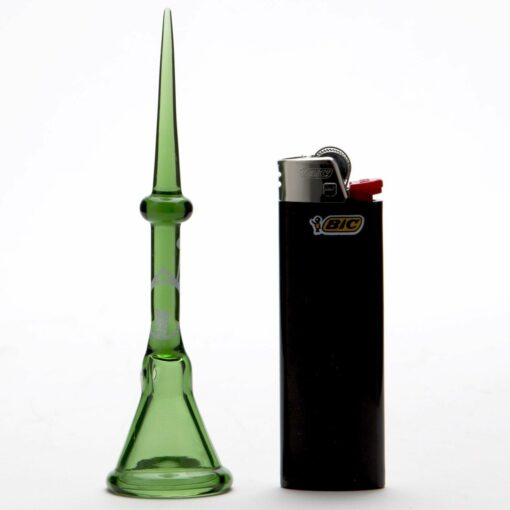 Shop Home Blown Glass Carb Cap Dabber - Green in australian