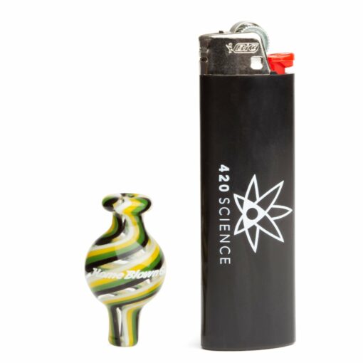 Shop Home Blown Glass Bubble Carb Cap - Ashanti in australian