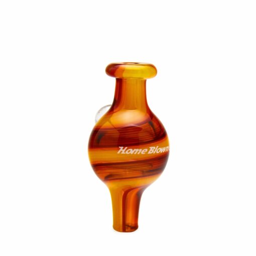 Shop Home Blown Glass Bubble Carb Cap - Fire Swirl in australian