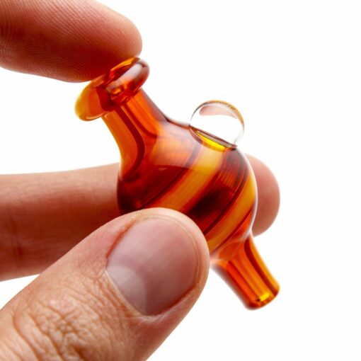 Shop Home Blown Glass Bubble Carb Cap - Fire Swirl in australian