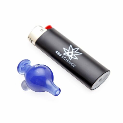Shop Home Blown Glass Bubble Carb Cap - Indigo in australian