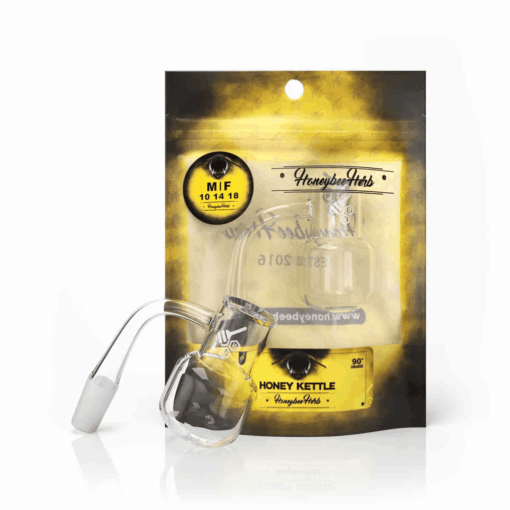 Shop Honey Kettle 90° Quartz Banger - Yellow Line in australian