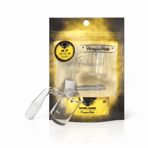 Shop Whirlwind Quartz Banger 90° Yellow Line in australian