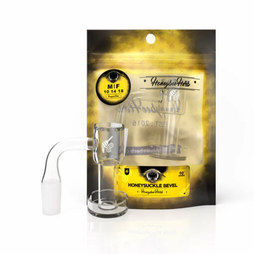 Shop HONEYSUCKLE BEVEL QUARTZ BANGER - 90° DEGREE | YL in australian