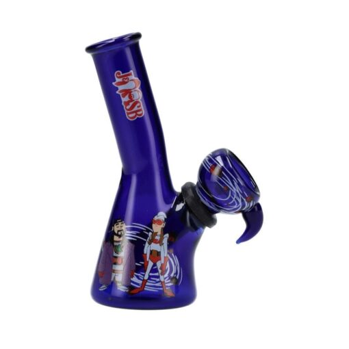 Shop 4" Mini Water Pipe - Bluntman & Chronic Blue in australian