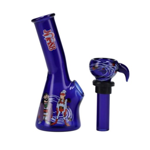 Shop 4" Mini Water Pipe - Bluntman & Chronic Blue in australian
