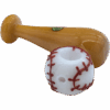 Shop LA Pipes The "420 Stretch" Bat & Baseball Glass Pipe in australian