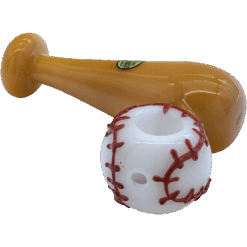 Shop LA Pipes The "420 Stretch" Bat & Baseball Glass Pipe in australian