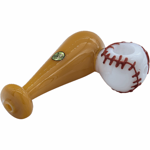 Shop LA Pipes The "420 Stretch" Bat & Baseball Glass Pipe in australian