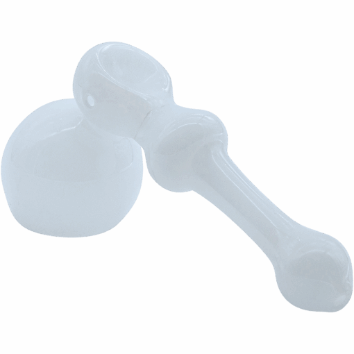 Shop The "Ivory Hammer" Glass Hammer Bubbler Pipe in australian