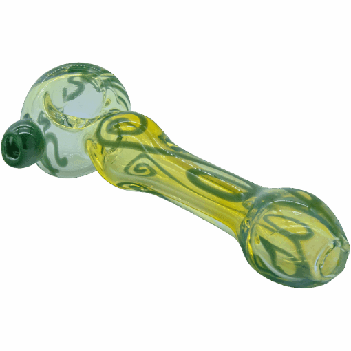 Shop The "Painted Warrior Spoon" Glass Pipe in australian