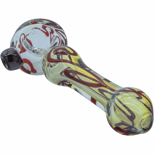 Shop The "Painted Warrior Spoon" Glass Pipe in australian