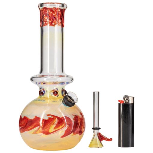 Shop Raked Fumed Bubble Beaker Bong in australian