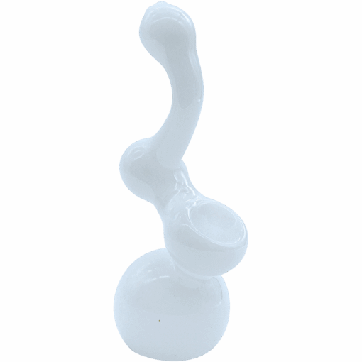 Shop The "Ivory Sherlock" Glass Sherlock Bubbler Pipe in australian