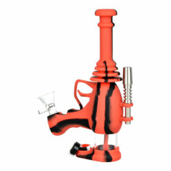 Shop Laser Gun Silicone Durable Water Pipe Dual Use for Herbs & Concentrates in australian