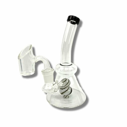 Shop Lollipop Perc Dab Rig and Bong Black and White 16cm in australian