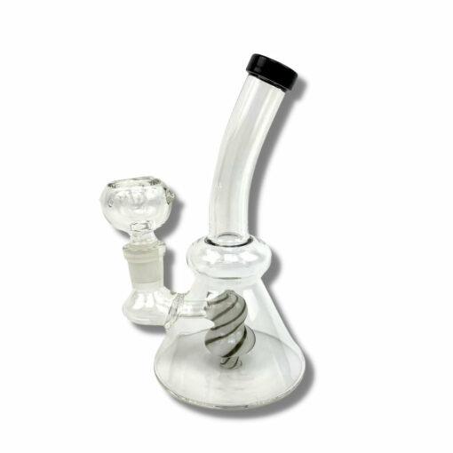 Shop Lollipop Perc Dab Rig and Bong Black and White 16cm in australian