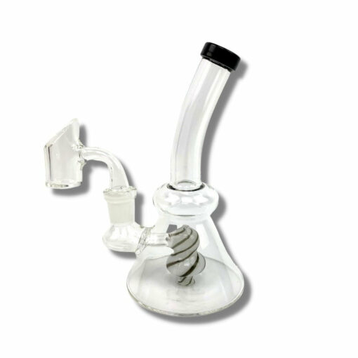 Shop Lollipop Perc Dab Rig and Bong Black and White 16cm in australian
