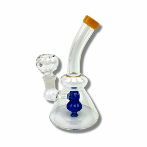 Shop Lollipop Perc Dab Rig and Bong Blue and Orange 16cm in australian