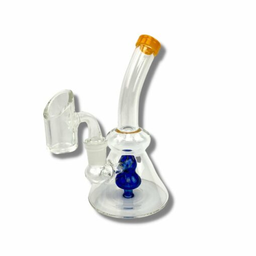Shop Lollipop Perc Dab Rig and Bong Blue and Orange 16cm in australian