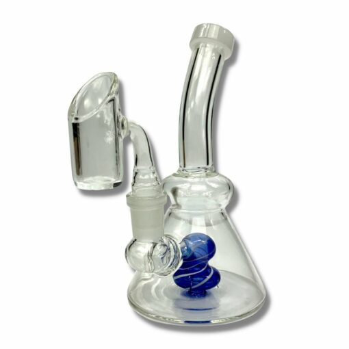 Shop Lollipop Perc Dab Rig and Bong Blue and White 16cm in australian
