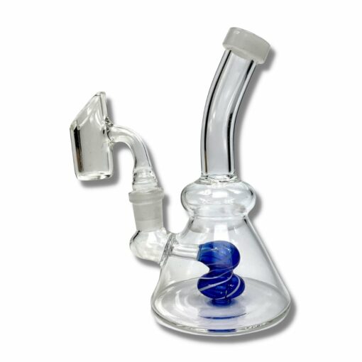 Shop Lollipop Perc Dab Rig and Bong Blue and White 16cm in australian