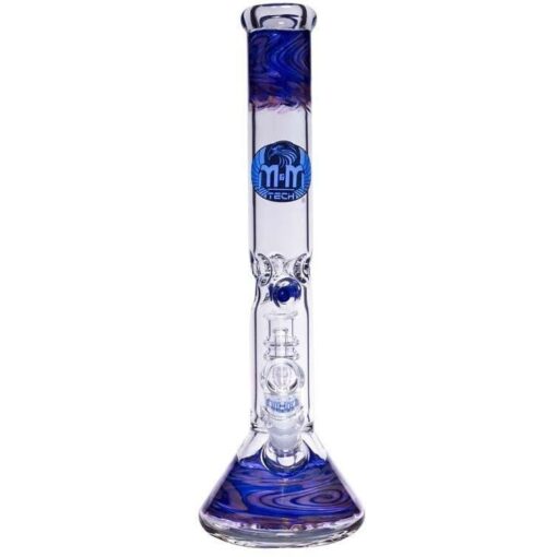 Shop Waterpipe Beaker With Gold Swirl and Percolator in australian