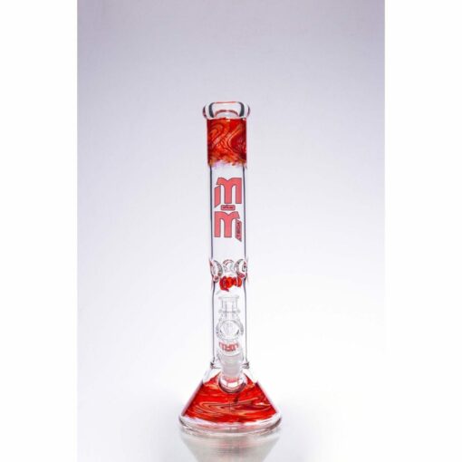 Shop Waterpipe Beaker With Gold Swirl and Percolator in australian