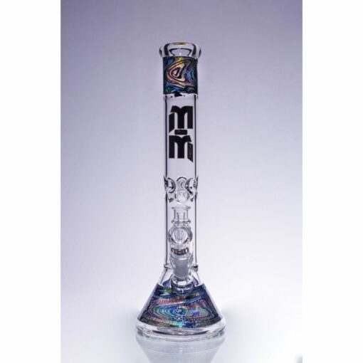 Shop Waterpipe Beaker With Gold Swirl and Percolator in australian