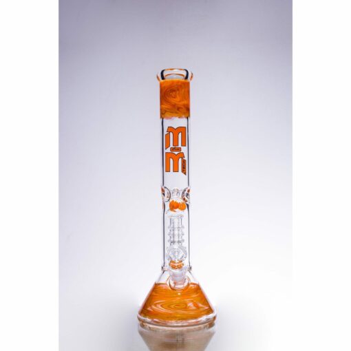 Shop Waterpipe Beaker With Gold Swirl and Percolator in australian