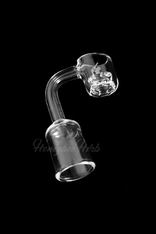Shop Honeybee Herb Honeycomb Knot Quartz Banger - Yellow Line in australian