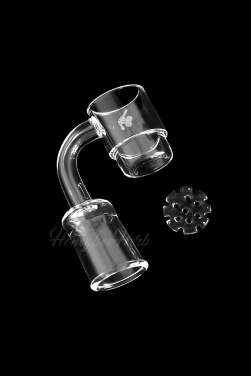 Shop Honeybee Herb Honey Disc Deep Dish Quartz Banger - Yellow Line in australian