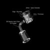 Shop Honeybee Herb Thermal Core Reactor Quartz Banger - Yellow Line in australian
