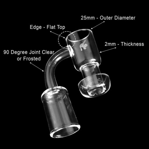 Shop HONEYSUCKLE QUARTZ BANGER - 90° DEGREE | YL in australian