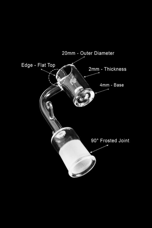 Shop Honeybee Herb Enail Core Reactor Quartz Banger - Yellow Line in australian