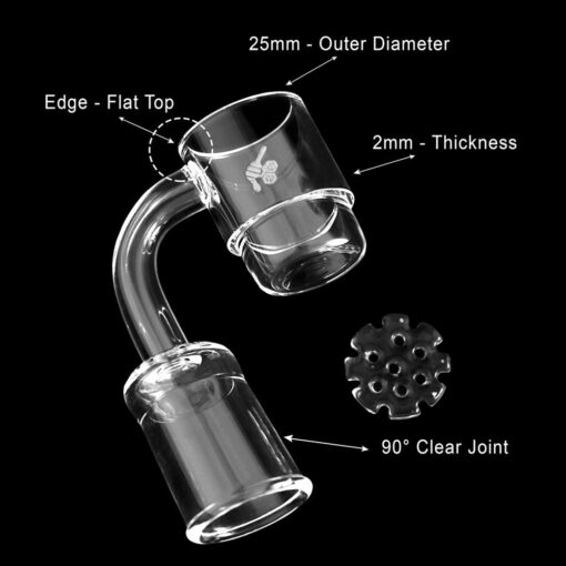Shop HONEY DISC DEEP DISH QUARTZ BANGER - 90° DEGREE | YL in australian