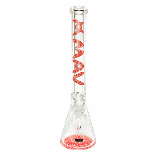 Shop 18" 9mm Thick Seed of Life Mandala Beaker Bong in australian