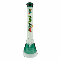 Shop 18" Cactus Teal & White Beaker Bong in australian