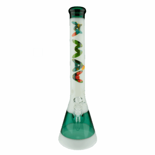 Shop 18" Cactus Teal & White Beaker Bong in australian