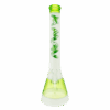 Shop 18" Jungle Leaf Ooze & White Beaker Bong in australian