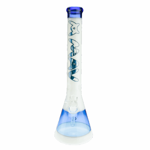 Shop 18" Waves White & Blue Beaker Bong in australian