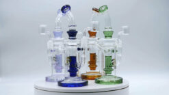 Shop Tsunami 10″ Showerhead Recycler Glass Dab Rig Water Pipe in australian