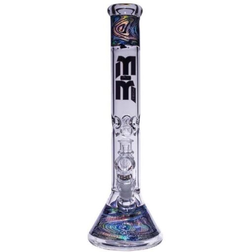 Shop Waterpipe Beaker With Gold Swirl and Percolator in australian