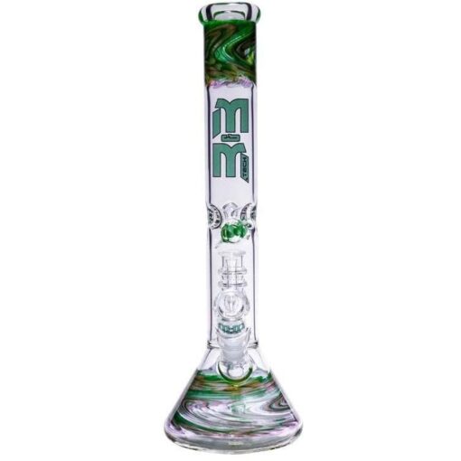 Shop Waterpipe Beaker With Gold Swirl and Percolator in australian