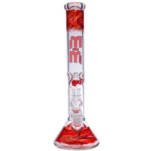Shop Waterpipe Beaker With Gold Swirl and Percolator in australian