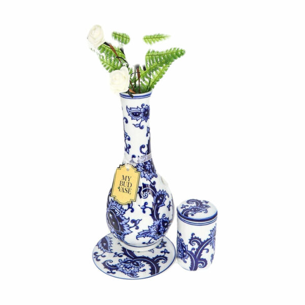 Shop My Bud Vase "Joy" Porcelain Bong Set with Stash Container & Coaster in australian