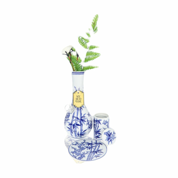 Shop My Bud Vase Luxury "Luck" Oriental Art Bong - Handmade Porcelain in australian