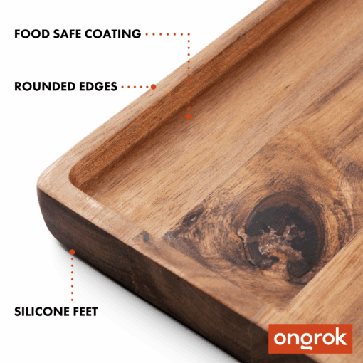 Shop Premium Natural Acacia Wood Tray in australian
