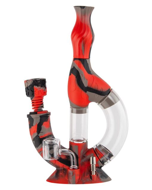 Shop Ooze Echo 4-in-1 Silicone Bong in australian