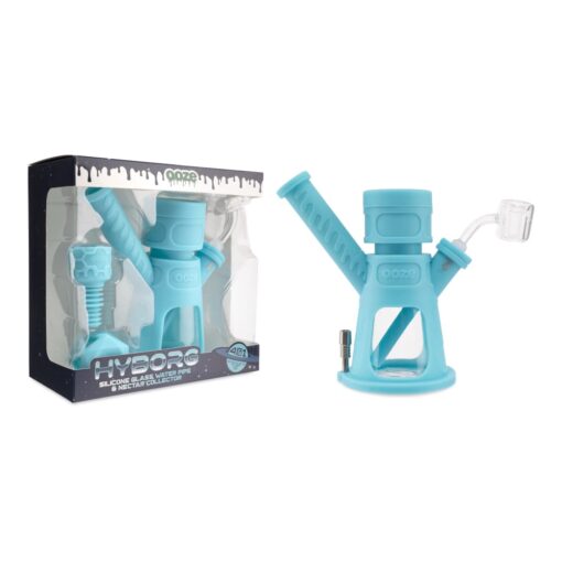 Shop Hyborg Silicone Glass 4-in-1 Hybrid Water Pipe and Nectar Collector in australian